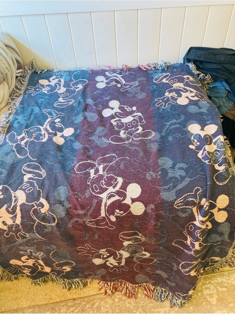 Disney Parks Mickey Mouse Throw Blanket - Picture 2 of 3